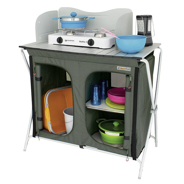 Küchentisch EuroTrail Mayet dunkelgrau faltbar