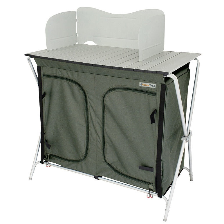 Küchentisch EuroTrail Mayet dunkelgrau faltbar