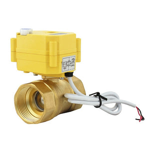 Kugelhahnventil elektrisch 1 1/4 Zoll x 2 für Abwasser - 2