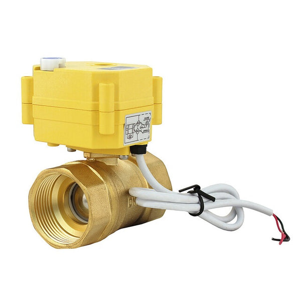 Kugelhahnventil elektrisch 1 1/4 Zoll x 2 für Abwasser - 2