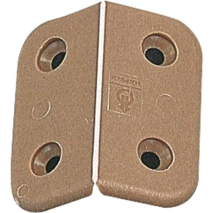 Kunststoffscharnier 40x44 mm braun, 10er-Pack