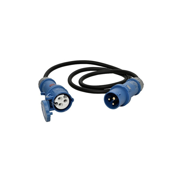 Kupplung CEE 1,5 m mit Kontrollleuchte - Blau - 2