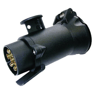 Kurzadapter 7-polig schwarz für Anhänger