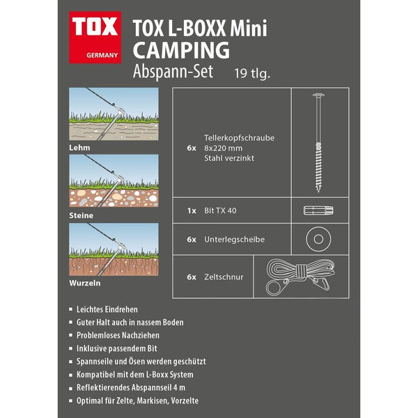 L-BOXX Mini Camping-Set 39-teilig – Zeltschrauben & Zubehör - 5