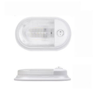 LED Aufbauleuchte 12V 3W weiß mit Schalter