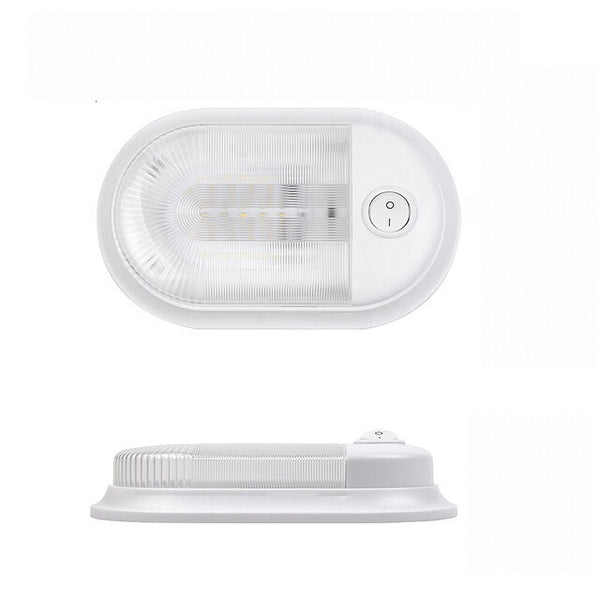 LED Aufbauleuchte 12V 3W weiß mit Schalter