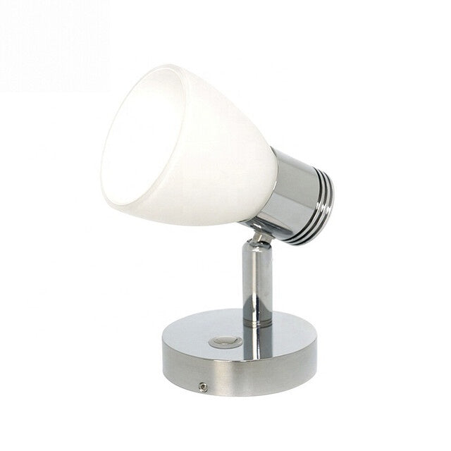 LED Aufbauspot Jamara 12V 3W dimmbar silber