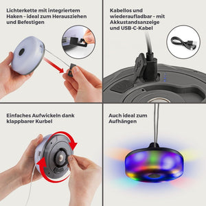 LED-Lichterkette 3,7V – Akku, kabellos, IPX4 - 7