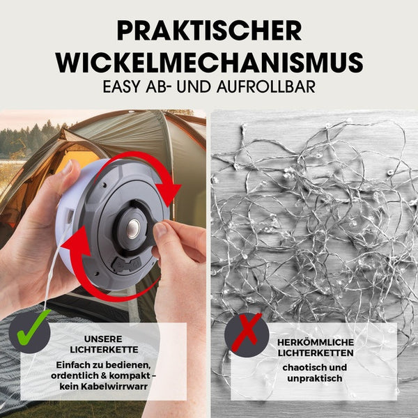 LED-Lichterkette 3,7V – Akku, kabellos, IPX4 - 9