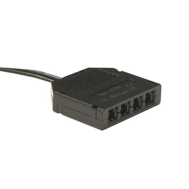 LED Verteilerkasten 4-fach 12V schwarz