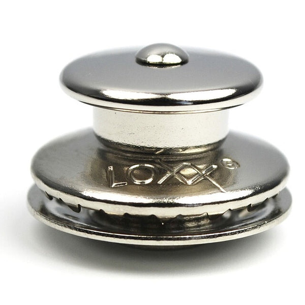 Loxx Druckknopf Oberteil Messing vernickelt 5 Stück - 3