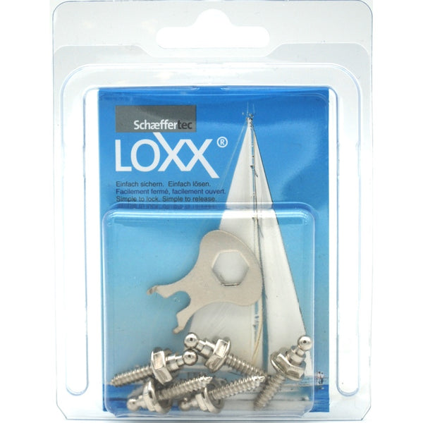 Loxx-Druckknopf Unterteil 5 Stück vernickelt - 2
