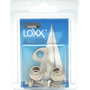 Loxx Knöpfe 2 Oberteile & 2 Schrauben 16 mm vernickelt - 2
