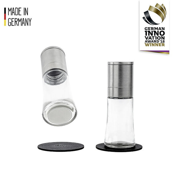Magnet-Gewürzmühlen Set – 2 in 1 mit Nano-Gel-Pads