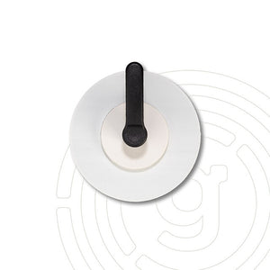 Magnet-Haken inkl. Metall-Pad - weiß
