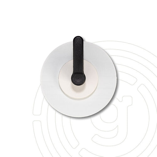 Magnet-Haken inkl. Metall-Pad - weiß