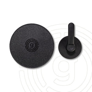 Magnet-Haken mit Metall-Pad, schwarz | 3,5 kg