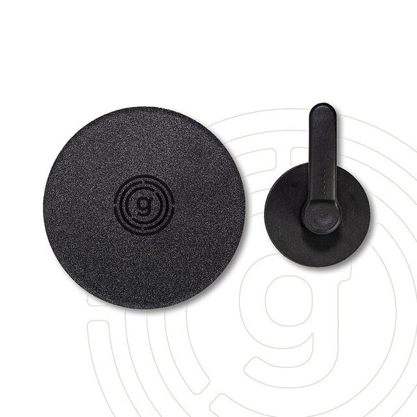 Magnet-Haken mit Metall-Pad, schwarz | 3,5 kg