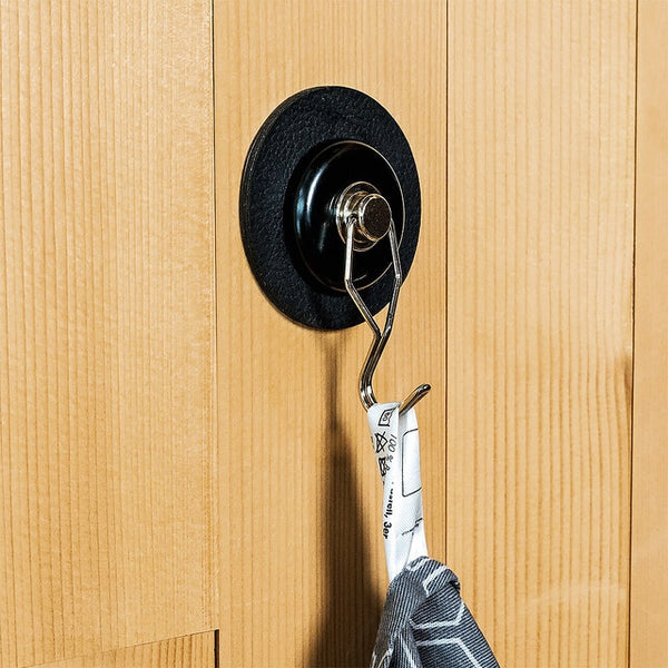 Magnet-Haken schwarz mit Metall-Nano-Gel-Pad - 2
