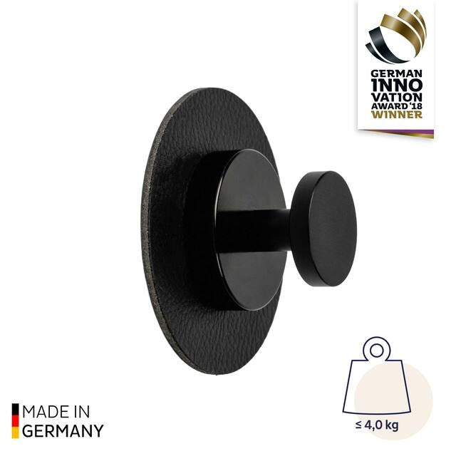 Magnet-Haken SPOT mit 3M Metall-Pad, schwarz