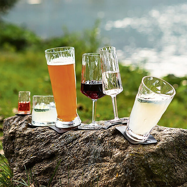 Magnet-Kunststoffgläser 2er-Set SEKT 150 ml transparent - 3