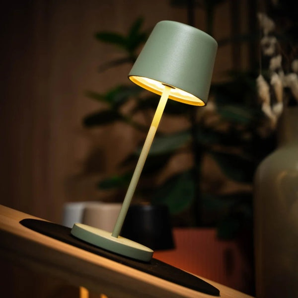 Magnet-Solarlampe MONACO olivgrün + Platzset - 2