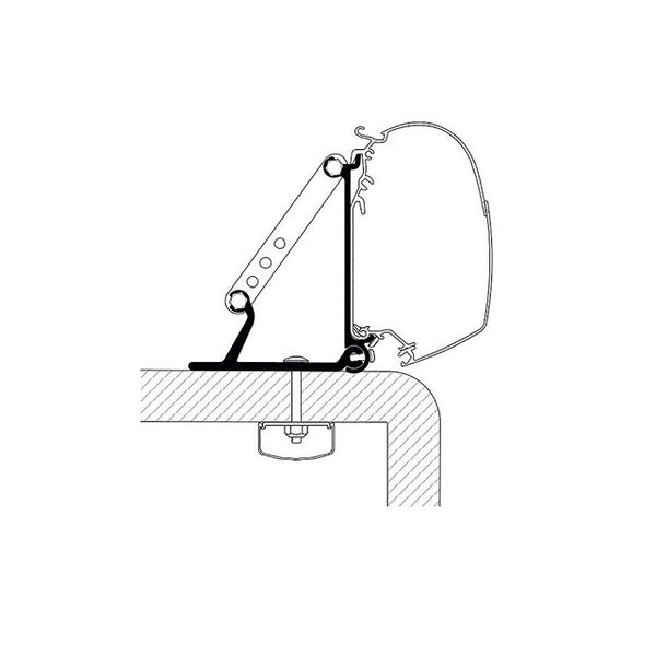 Markisenadapter THULE Wandmarkise 3-tlg.