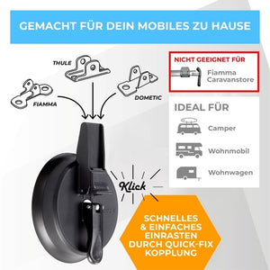 Markisenhalter Saugnapf 2er-Set – stark & universal - 7