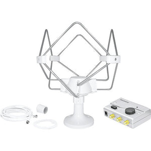 MAXVIEW Rundumantenne DVB-T Omnimax weiß 10 bis 860 MHz 18 dB 12 bis 230 V