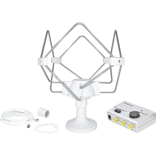 MAXVIEW Rundumantenne DVB-T Omnimax weiß 10 bis 860 MHz 18 dB 12 bis 230 V