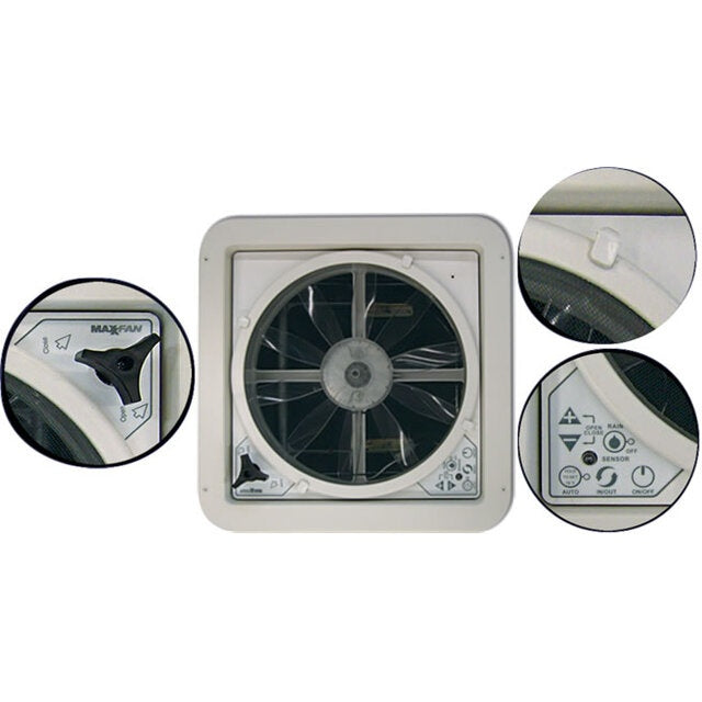 MAXXAIR Maxxfan Deluxe Dachhaube 40x40 cm, transparent