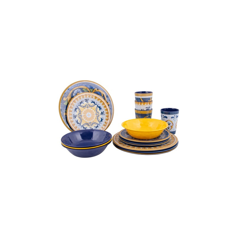 Melamin Geschirrset Sicilian 16-tlg. – für 4 Pers.