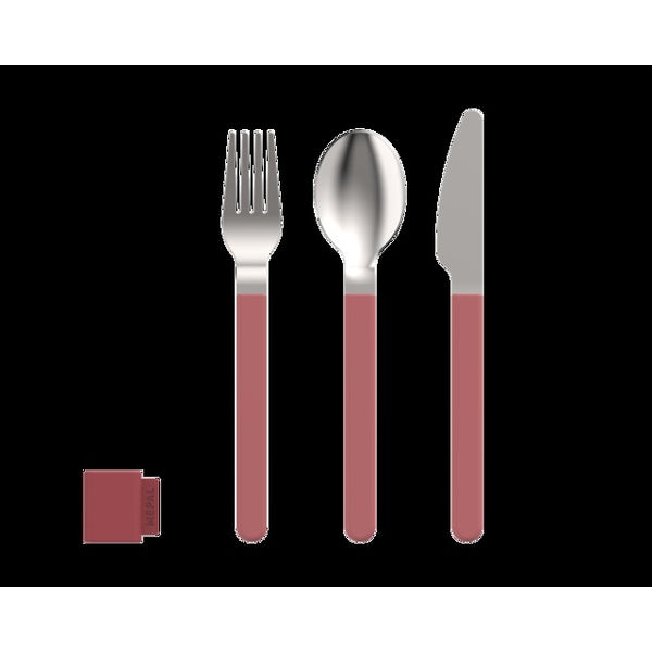 MEPAL Silueta Besteckset 3-tlg. – vivid mauve