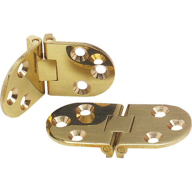 Messing-Standscharnier poliert 30×67 mm (2 St.)