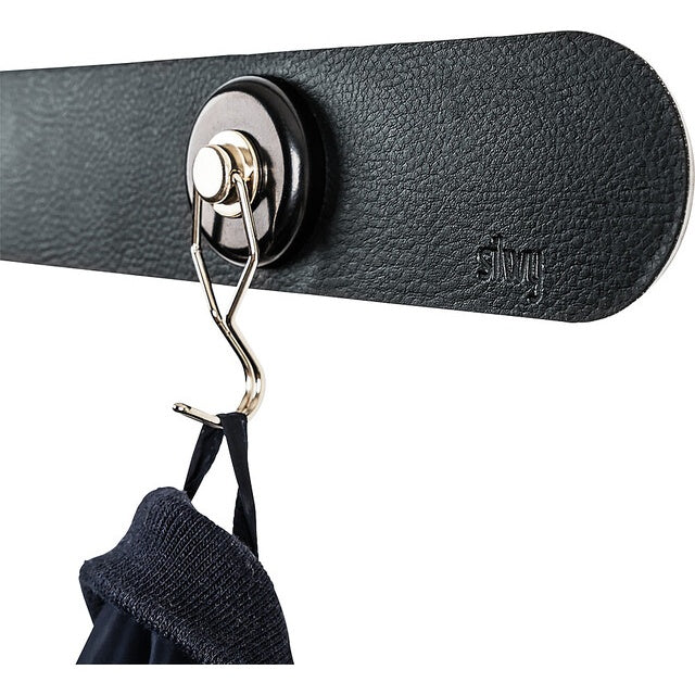 Metall-Leiste silwy 25 cm schwarz für Gläser & Haken