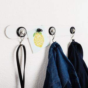 Metall-Leiste silwy 50 cm weiß für Magnetgläser - 2