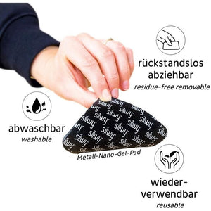 Metall-Nano-Gel-Pads 2er Set in Weiß - 3