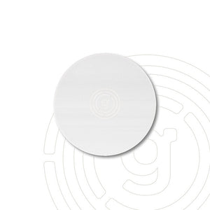Metall-Pad weiß – Magnet-Klebepad 8 cm, wiederverwendbar
