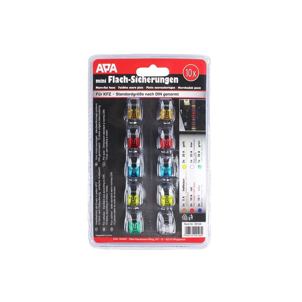 Mini Flachsicherungs-Set für KFZ | 10-tlg - 2