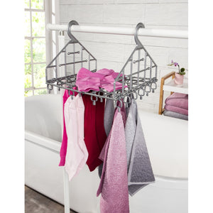 Mini Wäschespinne Silber – 24 Klammern, kompakt - 2