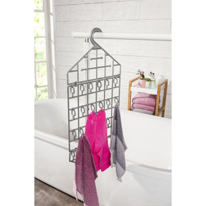 Mini Wäschespinne Silber – 24 Klammern, kompakt - 4