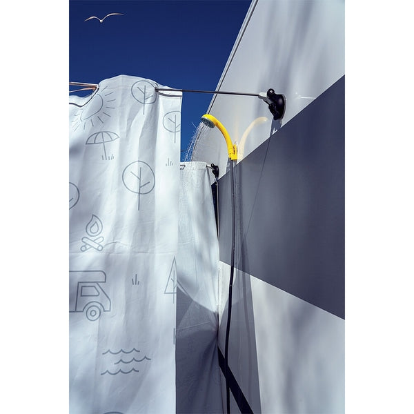 Mobiler Duschvorhang Cascata - Weiß - 2