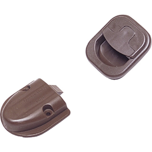 Möbelschnappschloss grau – Push-Snap für 15 mm