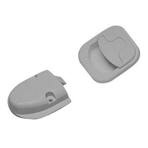 Möbelschnappschloss grau – Push-Snap für 15 mm - 2