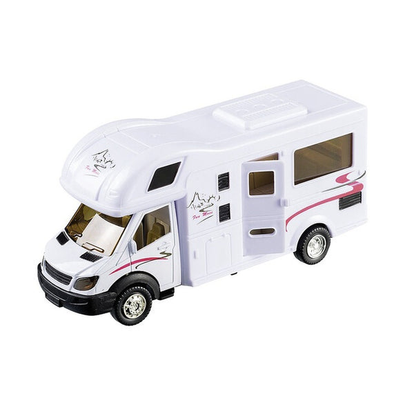 Motorhome-Wohnmobil Spielzeug Weiß 17 cm mit Rückzug