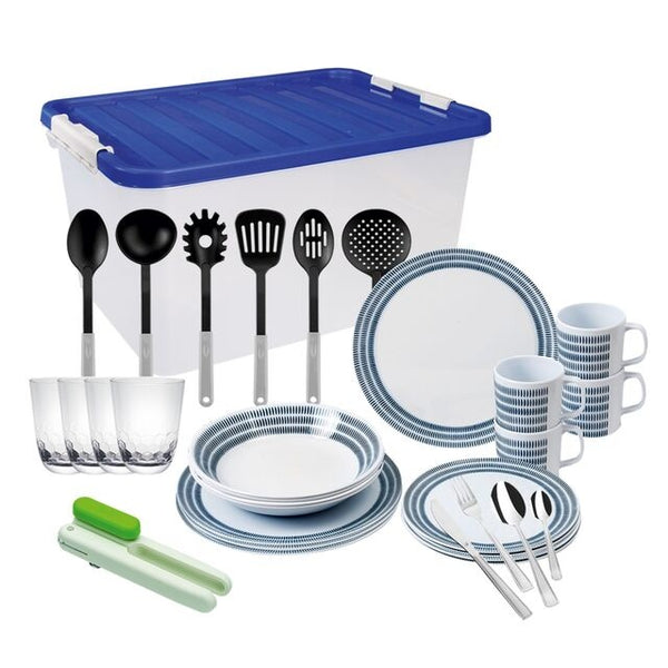 Movera Haushaltsbox - Grundausstattung Geschirr & Besteck