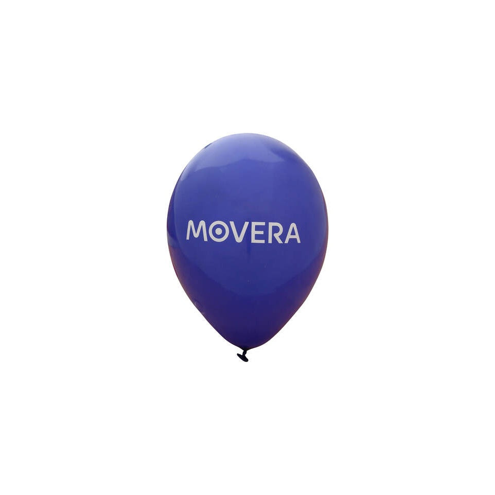 Movera Luftballon blau mit Logo, Ø 33 cm