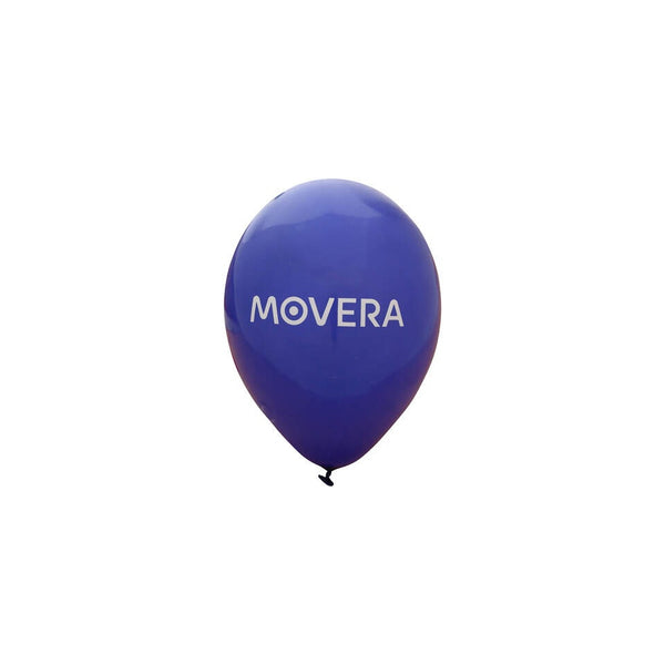 Movera Luftballon blau mit Logo, Ø 33 cm