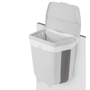 Mülleimer BRUNNER Foldaway 8 l – klappbar, grau - 5