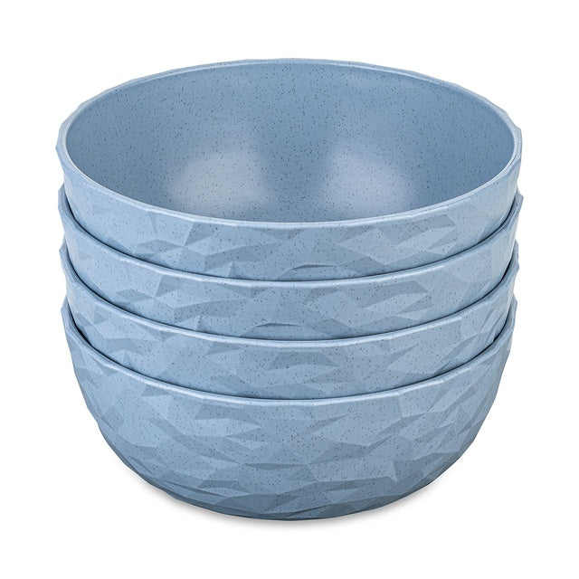 Müslischale Club Bowl 4er-Set – nature flower blue